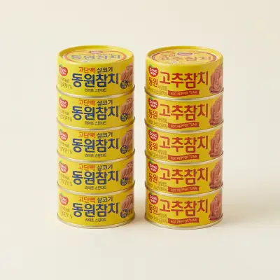 [동원] 라이트참치 85g 6개 + 고추참치 85g 6개, 1세트