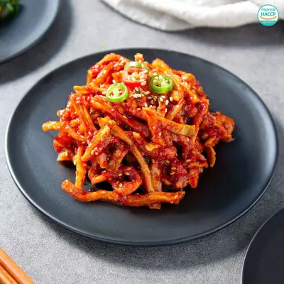 [먹보야] 국산 제주 무말랭이 김치 1kg 전라도식 가정용 무김치 반찬 무침