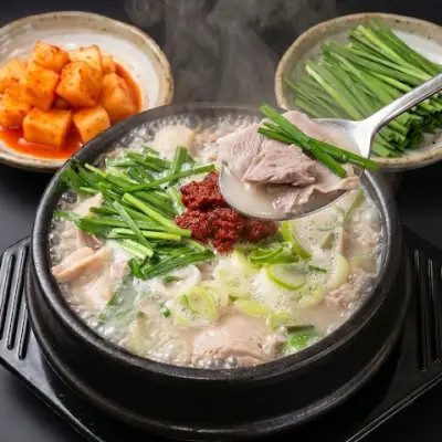 [옥구촌] 한돈 돼지국밥 600g 5팩+다대기30g 5개 부드러운 고기가 듬뿍