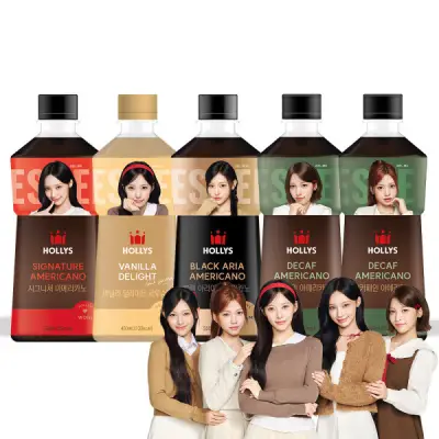 (1+1) 할리스 시그니처 페트커피 골라담기(6+6입) 시그니처/블랙아리아/바닐라로우슈거/디카페인/리센느픽