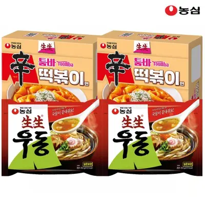 [농심]농심 신제품 툼바 떡볶이면 16봉 / 농심 생생우동 16봉 16개입